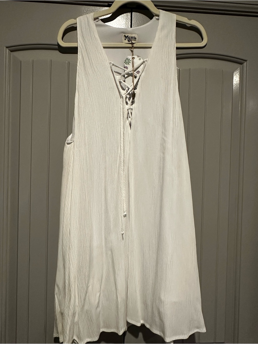 Show Me Your MuMu White Flowy Dress